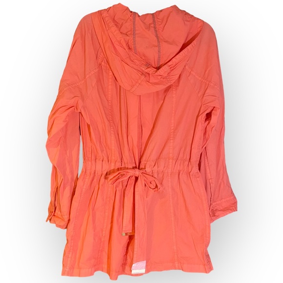 NWT Juicy Couture Coral Cotton Lightweight Windbreaker Jacket Size Medium - Picture 7 of 12